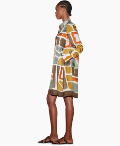 Luisa Cerano Midi Jurk 798495/3626-0 Diverse