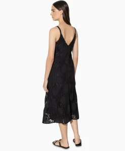 Luisa Cerano Midi Jurk 798490/3619-0 Zwart Dessin