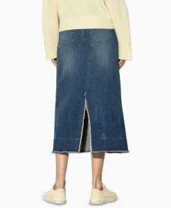 Luisa Cerano Midi Rok 598227/3388-0 Donker Blauw