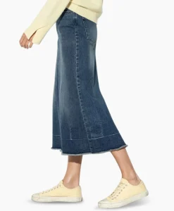 Luisa Cerano Midi Rok 598227/3388-0 Donker Blauw