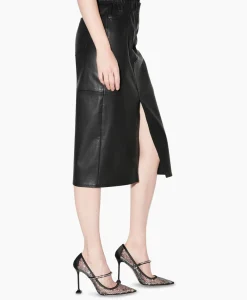 Luisa Cerano Midi Rok 598226/9806-0 Zwart Dessin