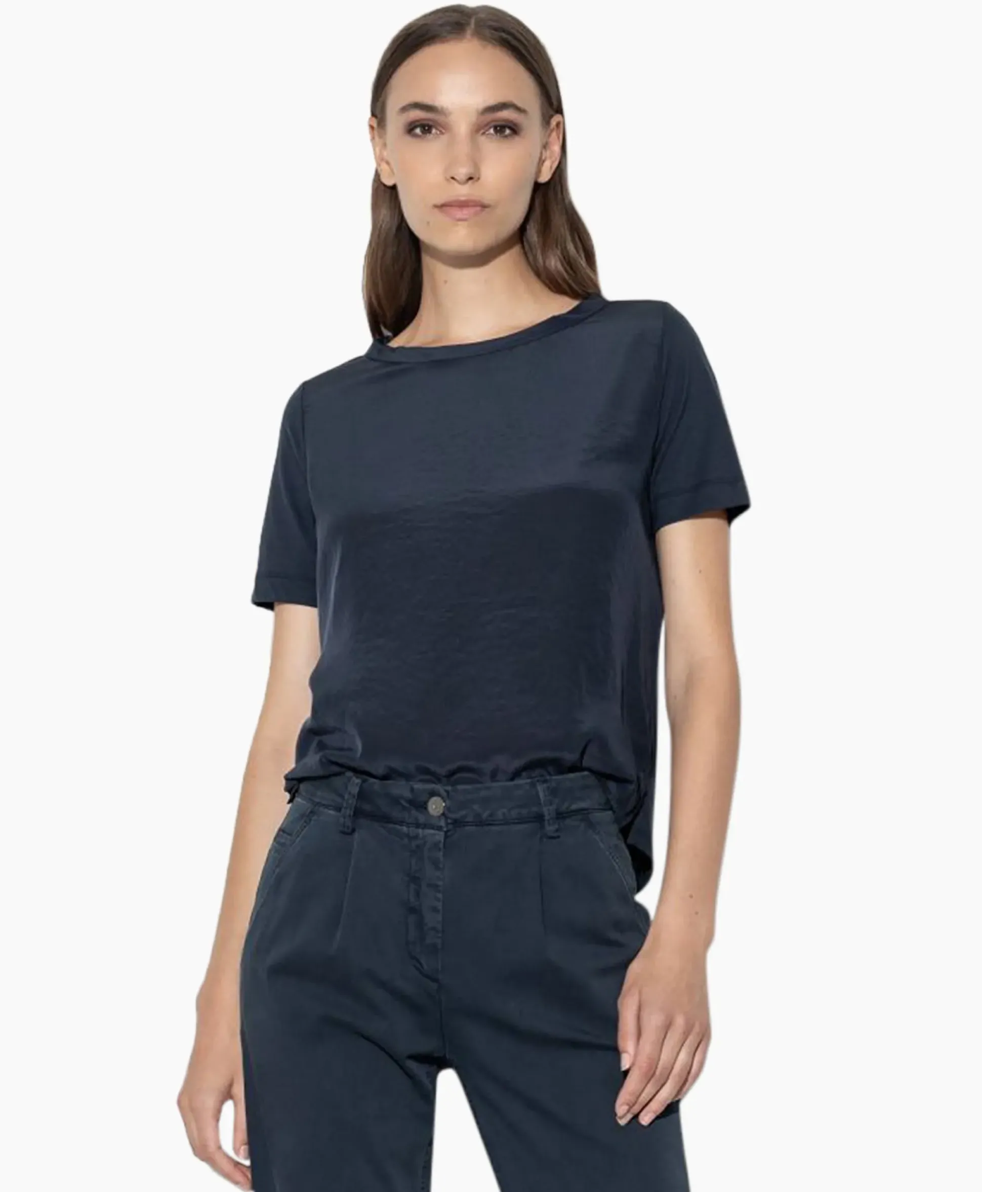 Luisa Cerano T-Shirt Korte Mouw 398117/7600-0 Donker Blauw