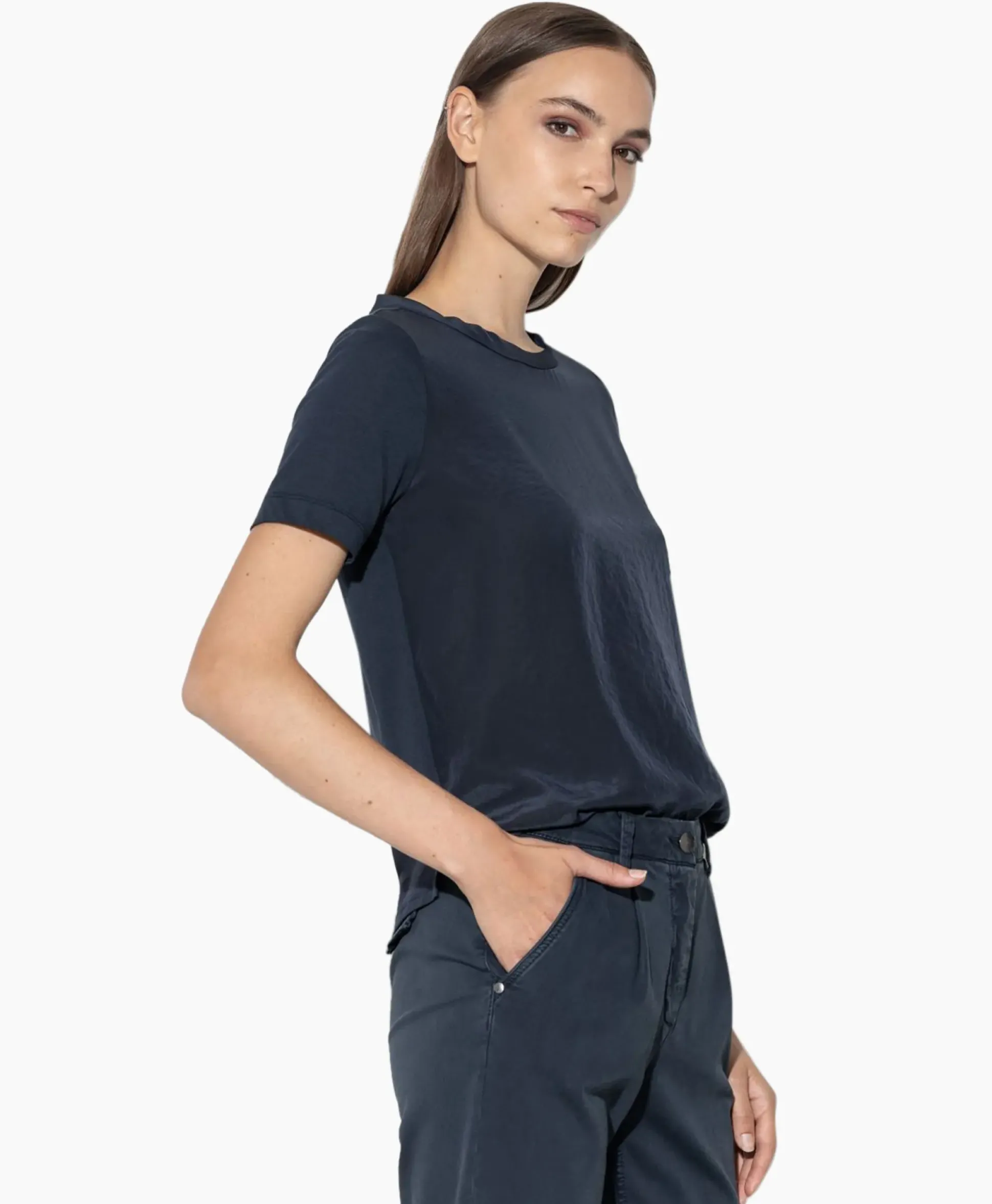Luisa Cerano T-Shirt Korte Mouw 398117/7600-0 Donker Blauw