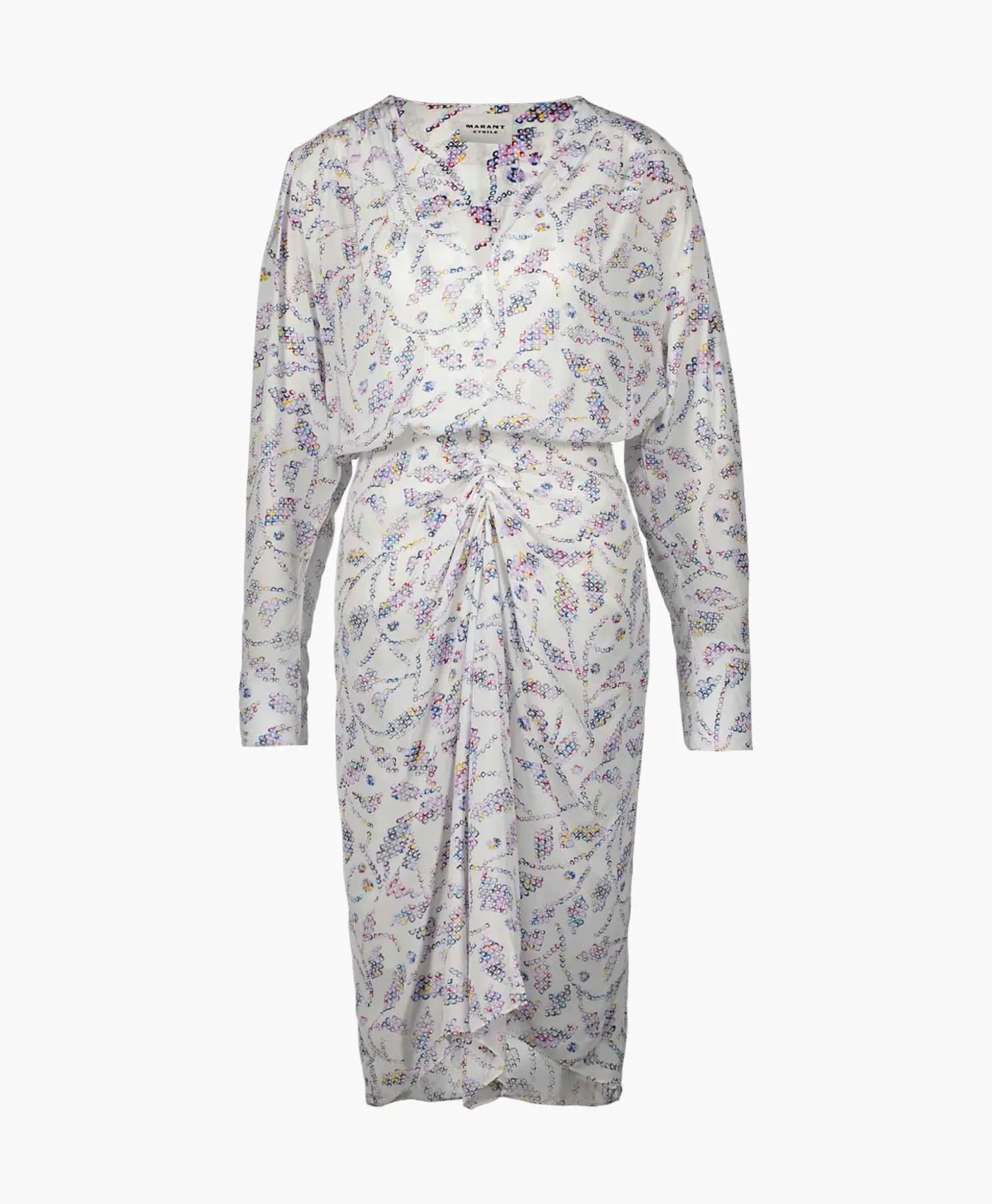 Marant Etoile Midi Jurk Danalia-Ga Ecru