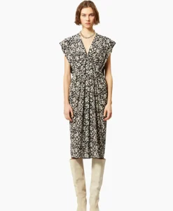 Marant Etoile Midi Jurk Epolia-Gc Zwart