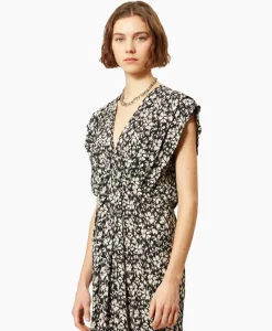 Marant Etoile Midi Jurk Epolia-Gc Zwart