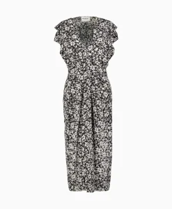 Marant Etoile Midi Jurk Epolia-Gc Zwart