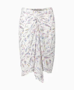 Marant Etoile Midi Rok Diamani-Ga Ecru