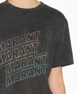 Marant Etoile T-Shirt Korte Mouw Ziliani-Ga Zwart