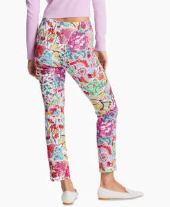 Marc Cain Pants Bloemenbroek Wp 81.11 J04 Licht Rood