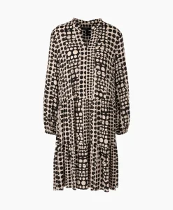 Marccain Additions Midi Jurk Ua 21.02 W10 Zwart
