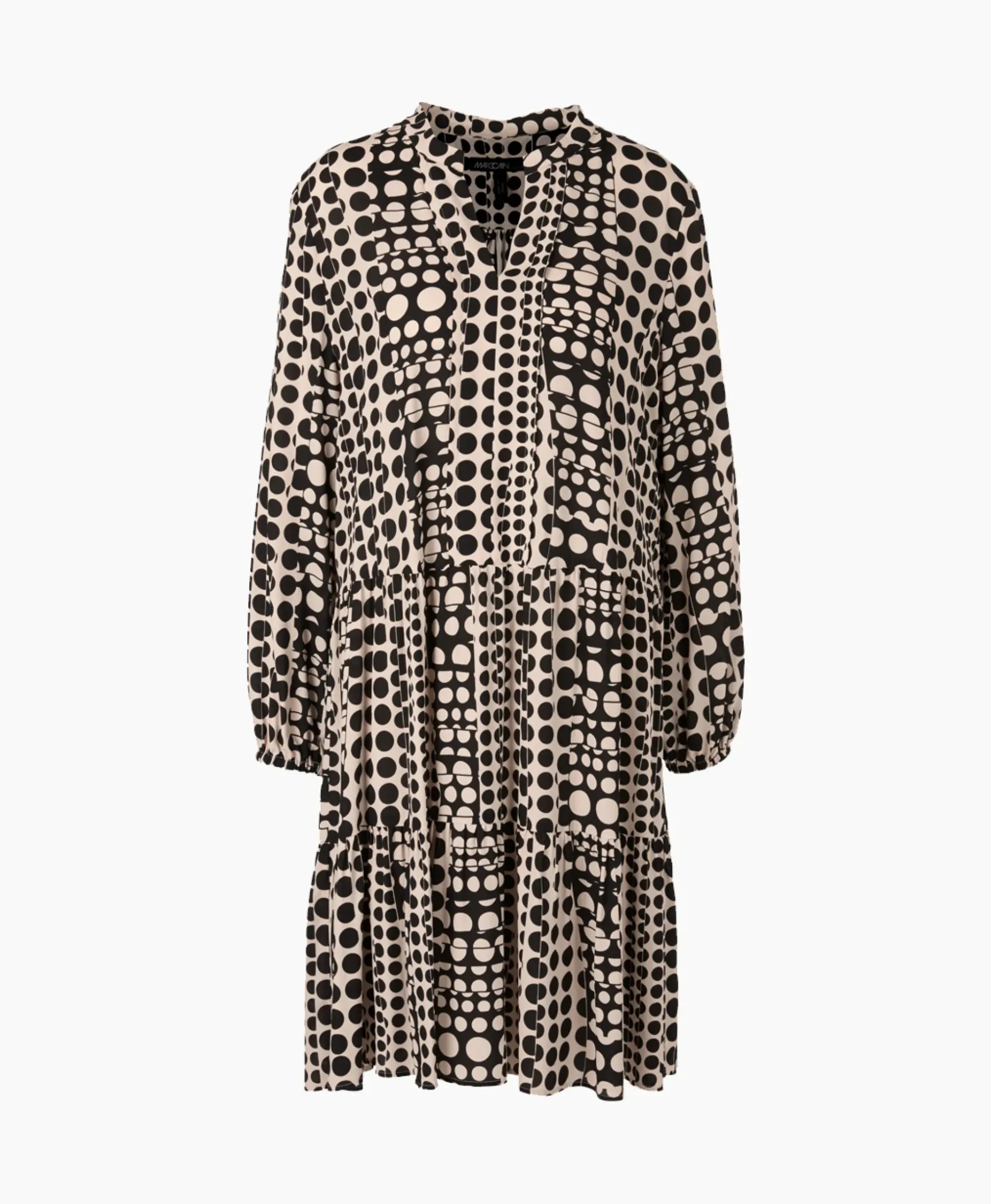 Marccain Additions Midi Jurk Ua 21.02 W10 Zwart