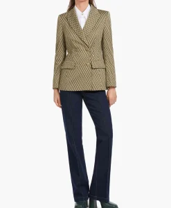 Marccain Collectie Blazer Vc 34.27 J60 Groen