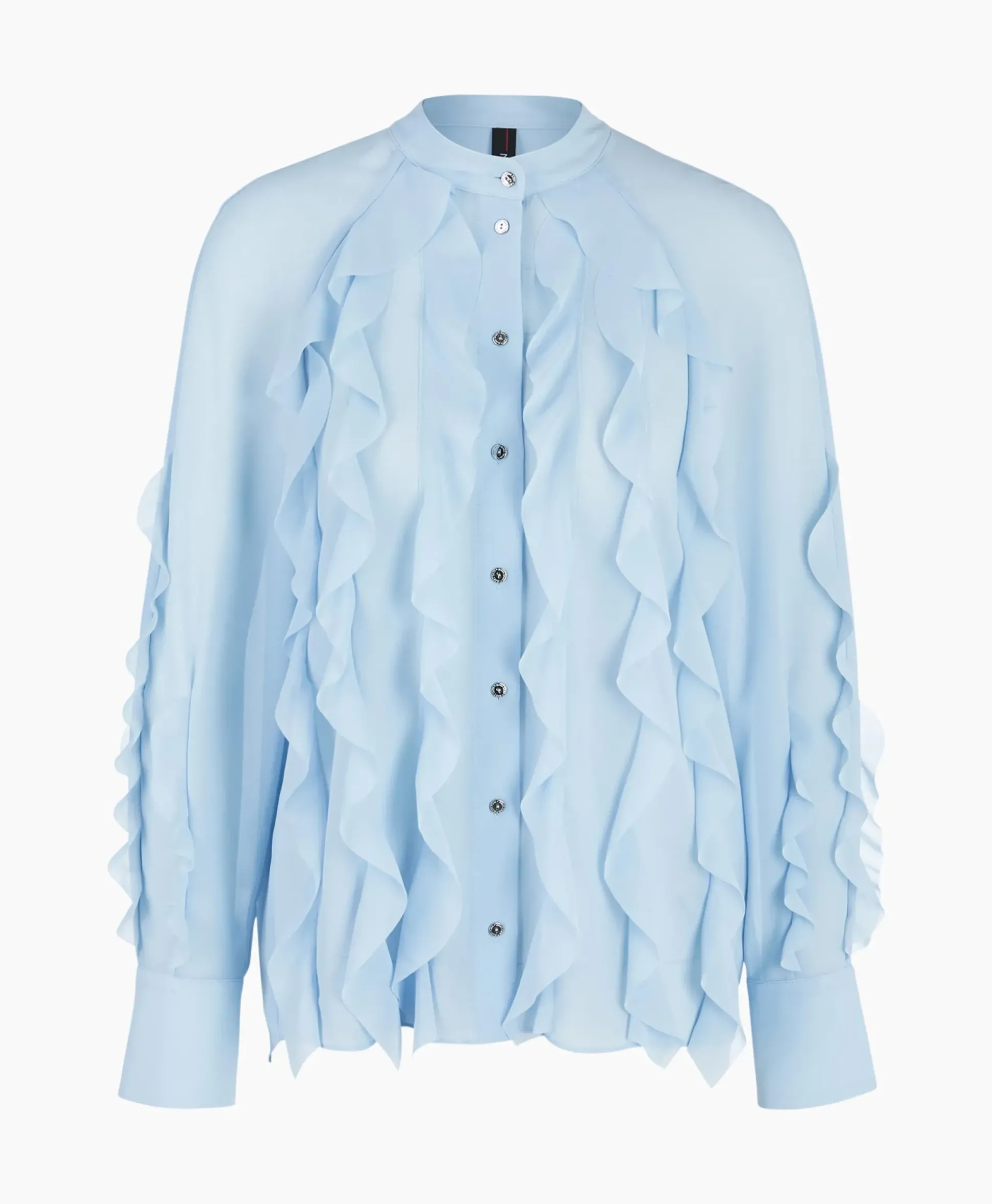 Marccain Collectie Blouse Wc 51.27 W44 Licht Blauw