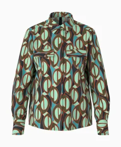 Marccain Collectie Blouse Wc 51.04 W04 Groen