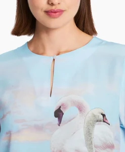 Marccain Collectie Blouse Wc 55.07 J08 Licht Blauw