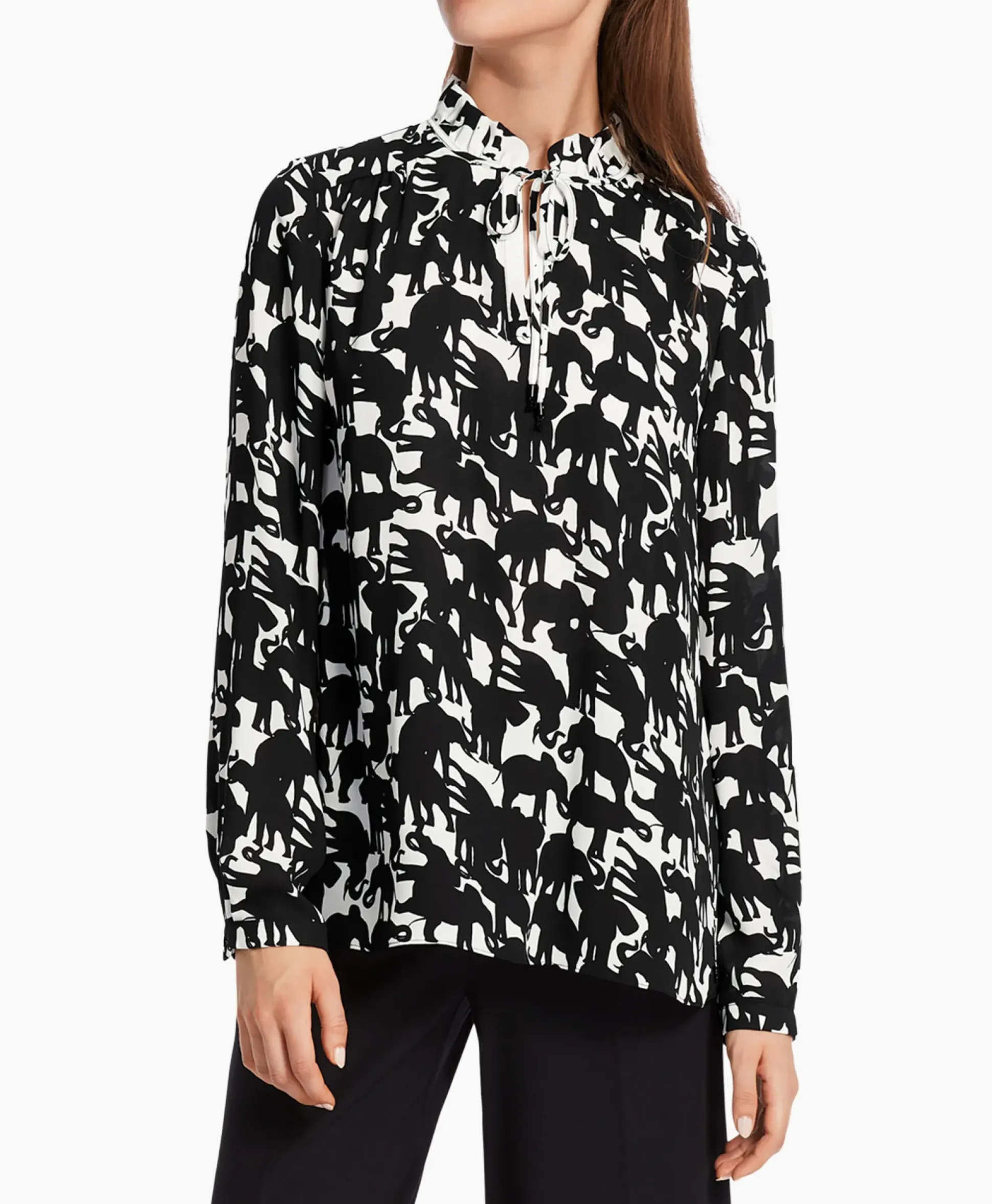 Marccain Collectie Blouse Wc 51.16 W13 Zwart