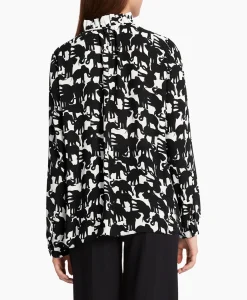 Marccain Collectie Blouse Wc 51.16 W13 Zwart