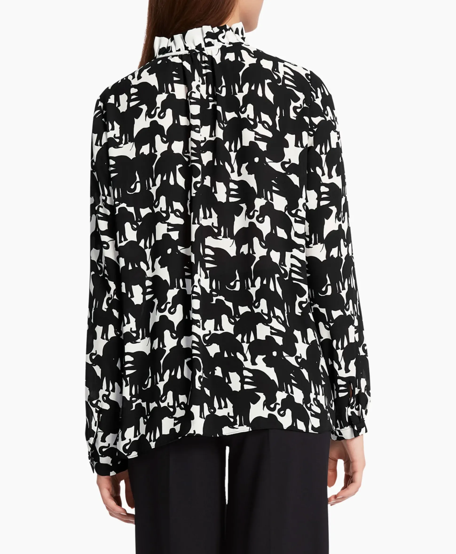 Marccain Collectie Blouse Wc 51.16 W13 Zwart