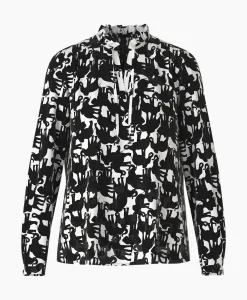 Marccain Collectie Blouse Wc 51.16 W13 Zwart