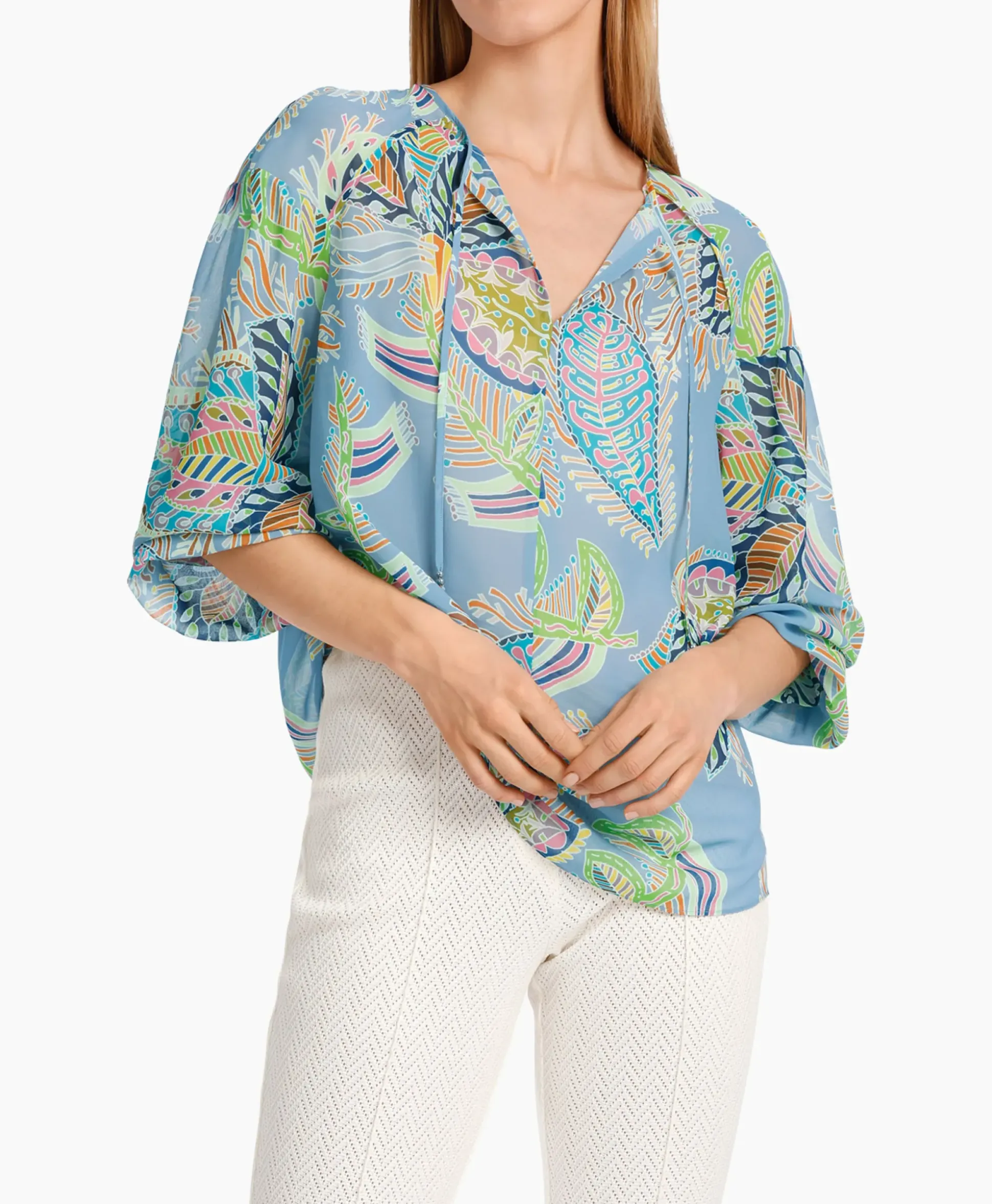 Marccain Collectie Blouse Wc 51.33 W74 Licht Blauw