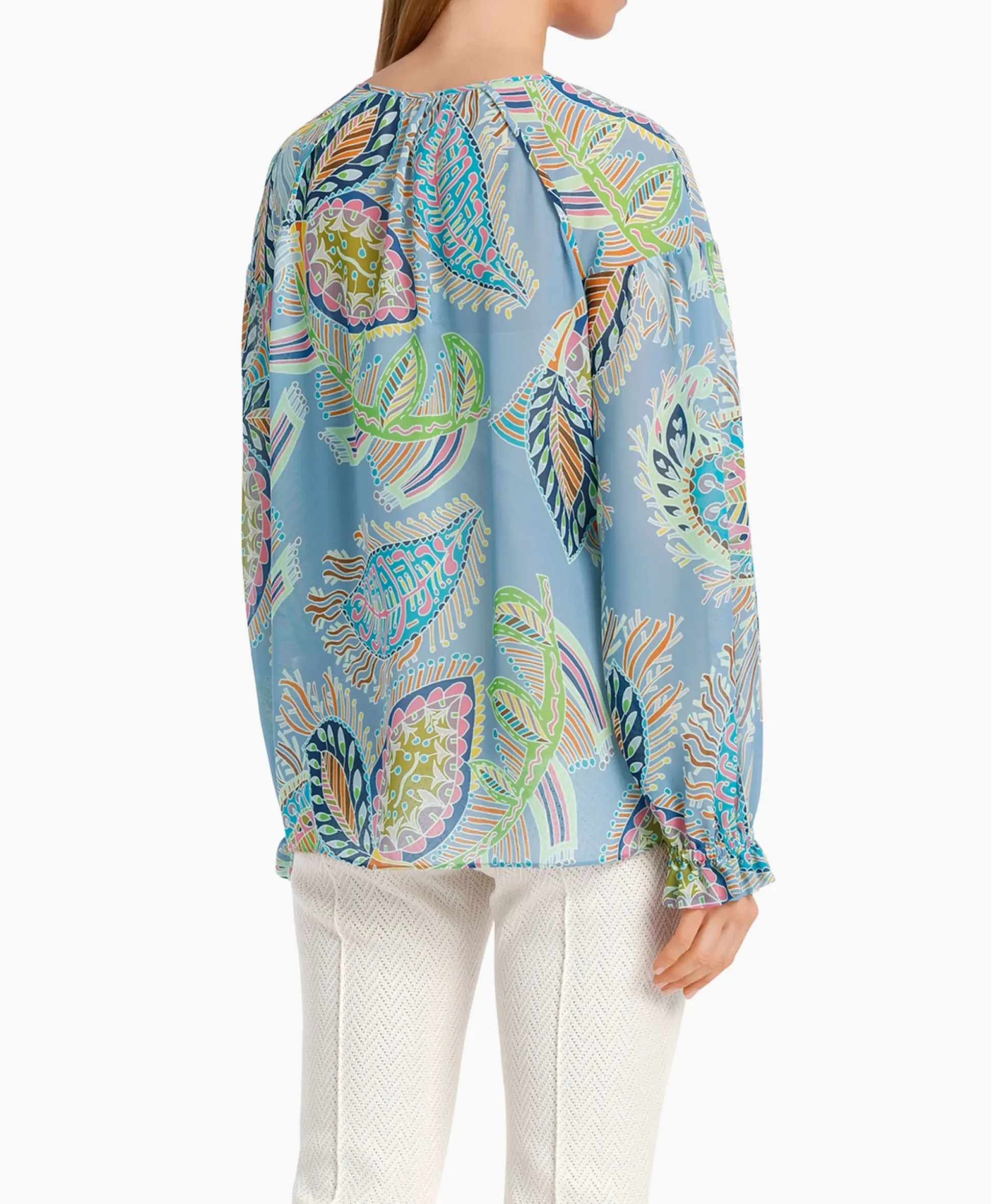 Marccain Collectie Blouse Wc 51.33 W74 Licht Blauw