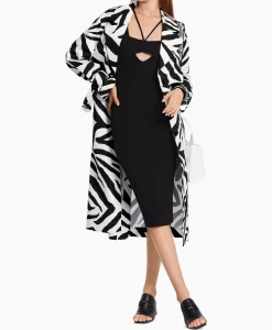 Marccain Collectie Coat Wc 11.03 W11 Print + 2 Kleurig