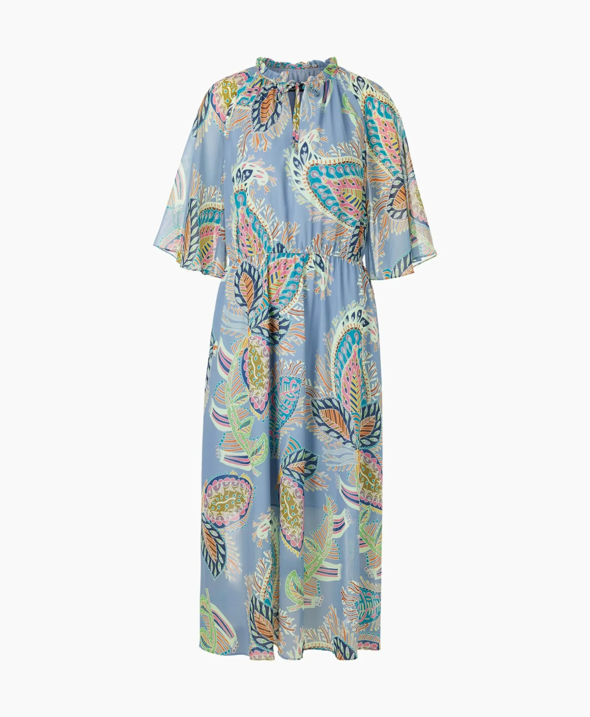 Marccain Collectie Jurk Wc 21.52 W74 Licht Blauw