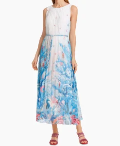 Marccain Collectie Jurk Wc 21.62 J83 Aqua