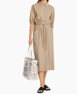 Marccain Collectie Jurk Wc 21.48 W47 Beige