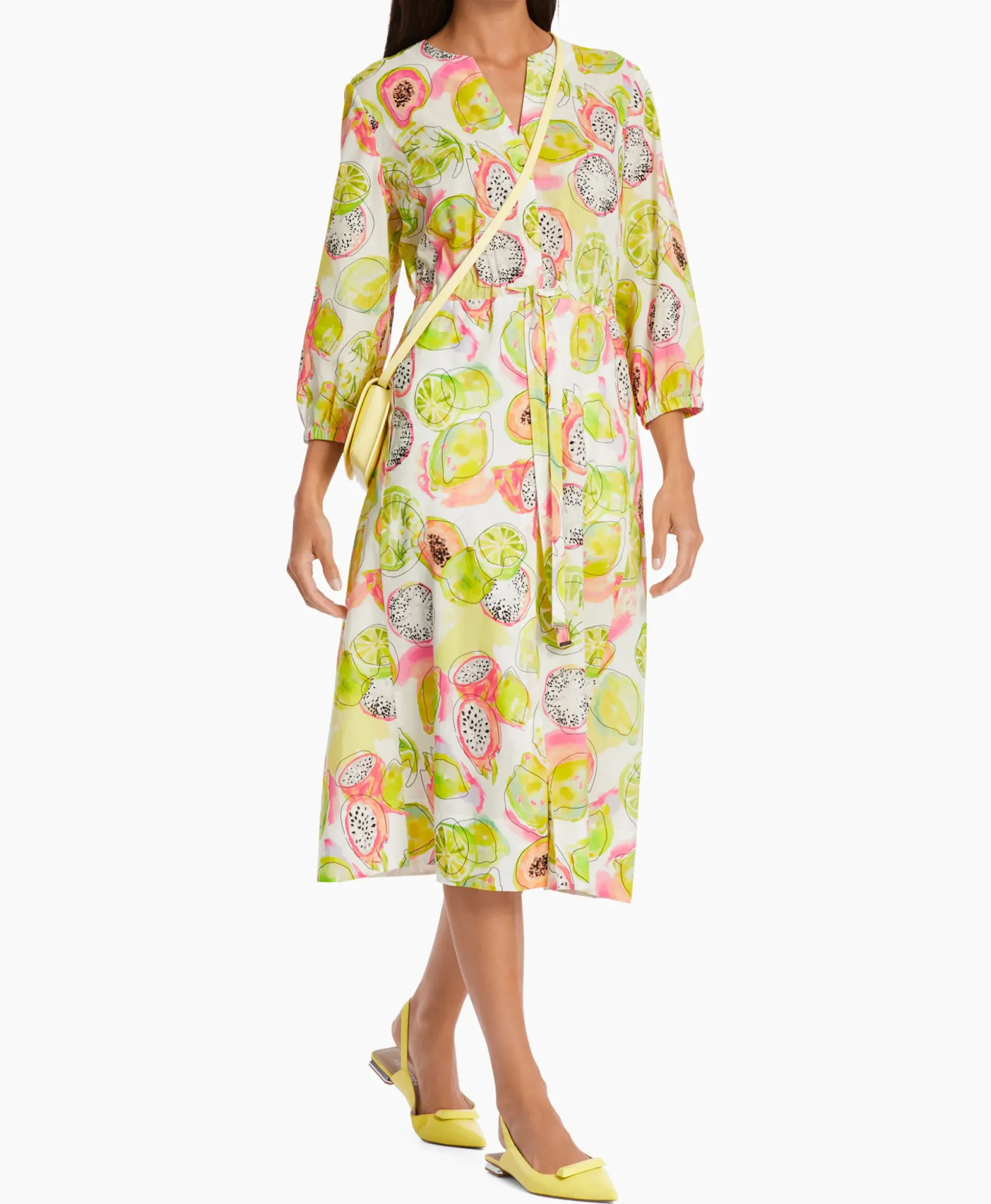 Marccain Collectie Jurk Wc 21.26 W27 Midden Geel