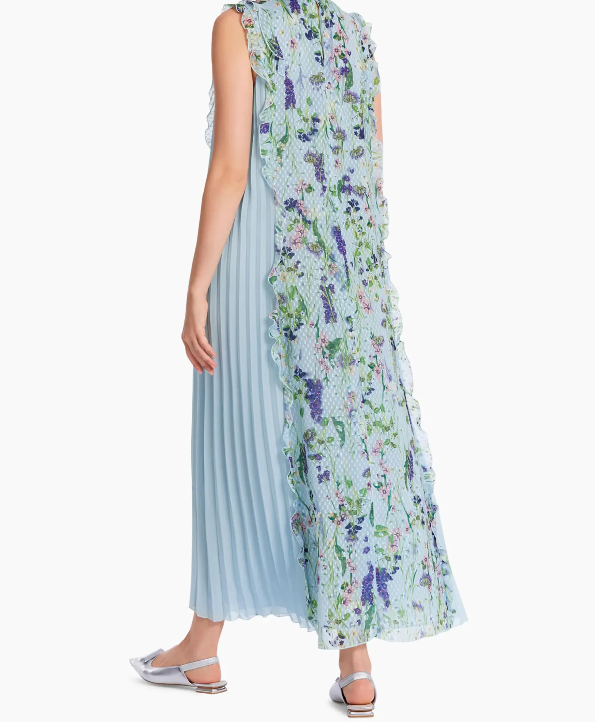 Marccain Collectie Jurk Wc 21.24 W25 Licht Blauw
