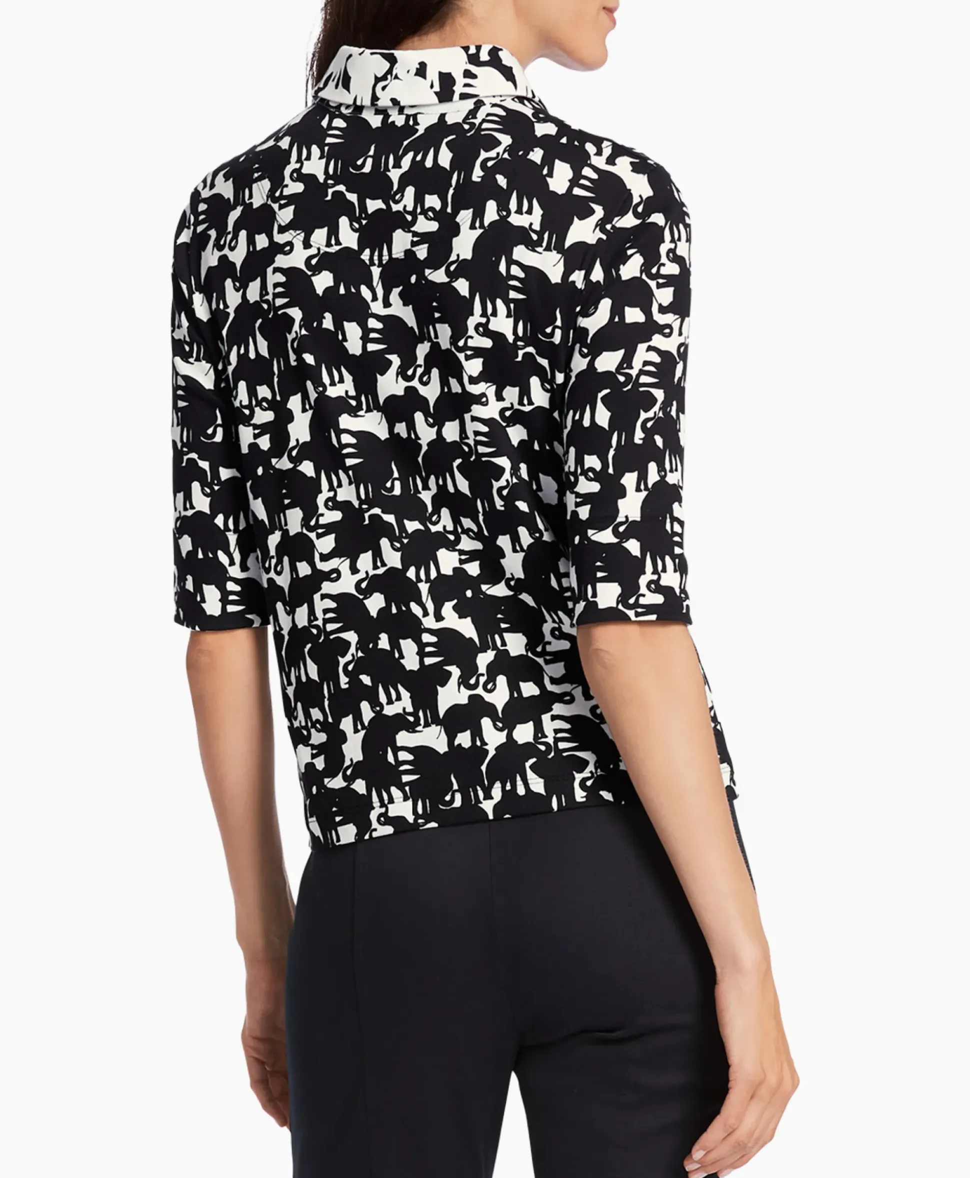 Marccain Collectie Polo Wc 53.04 J11 Zwart