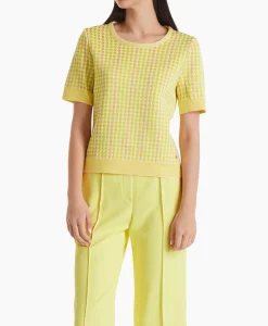 Marccain Collectie Pullover Wc 41.49 M33 Midden Geel