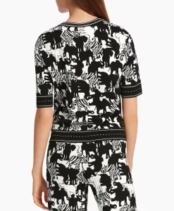 Marccain Collectie Pullover Wc 41.10 M03 Print + 2 Kleurig