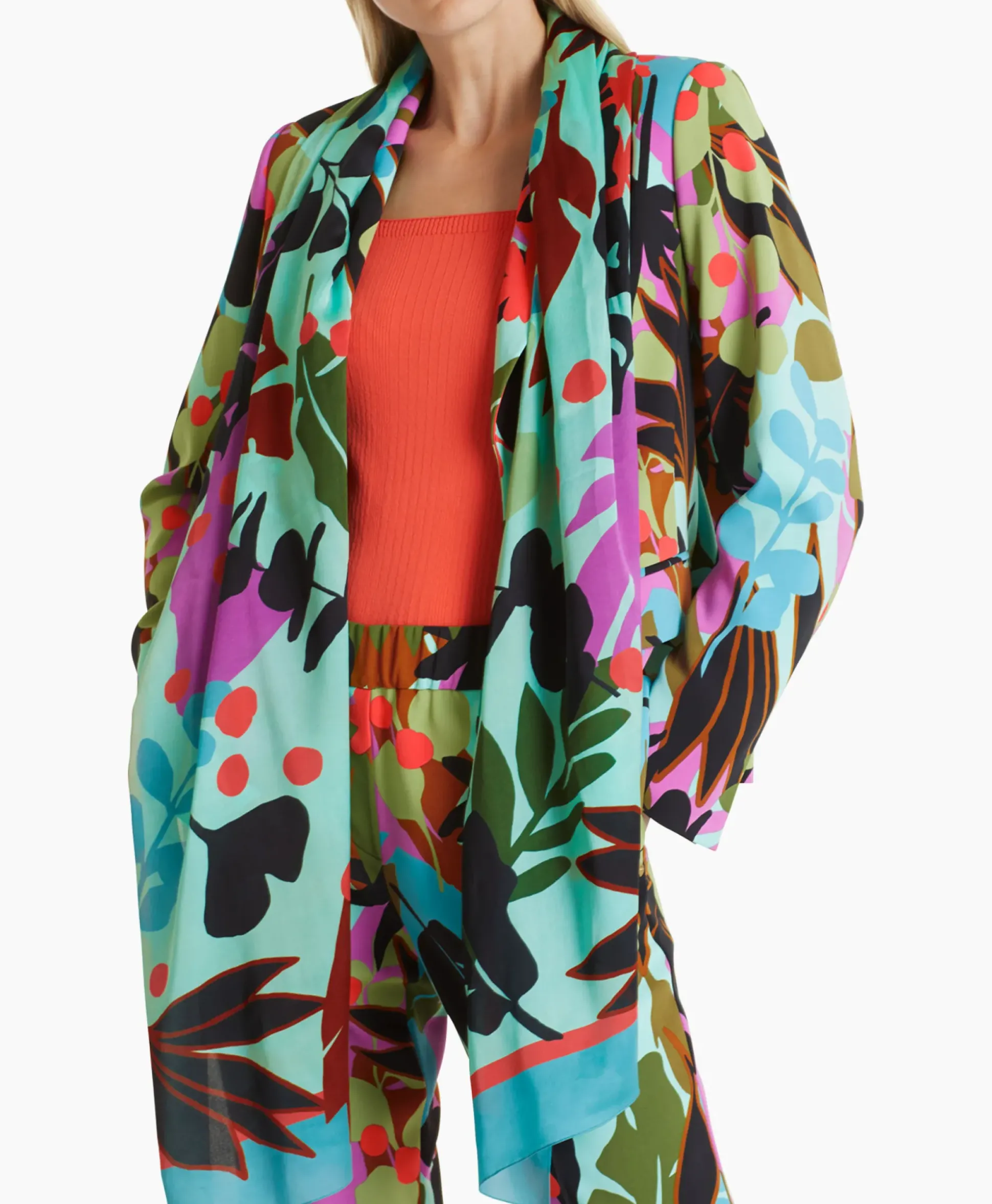 Marccain Collectie Shawl Wc B4.15 Z11 Turquoise