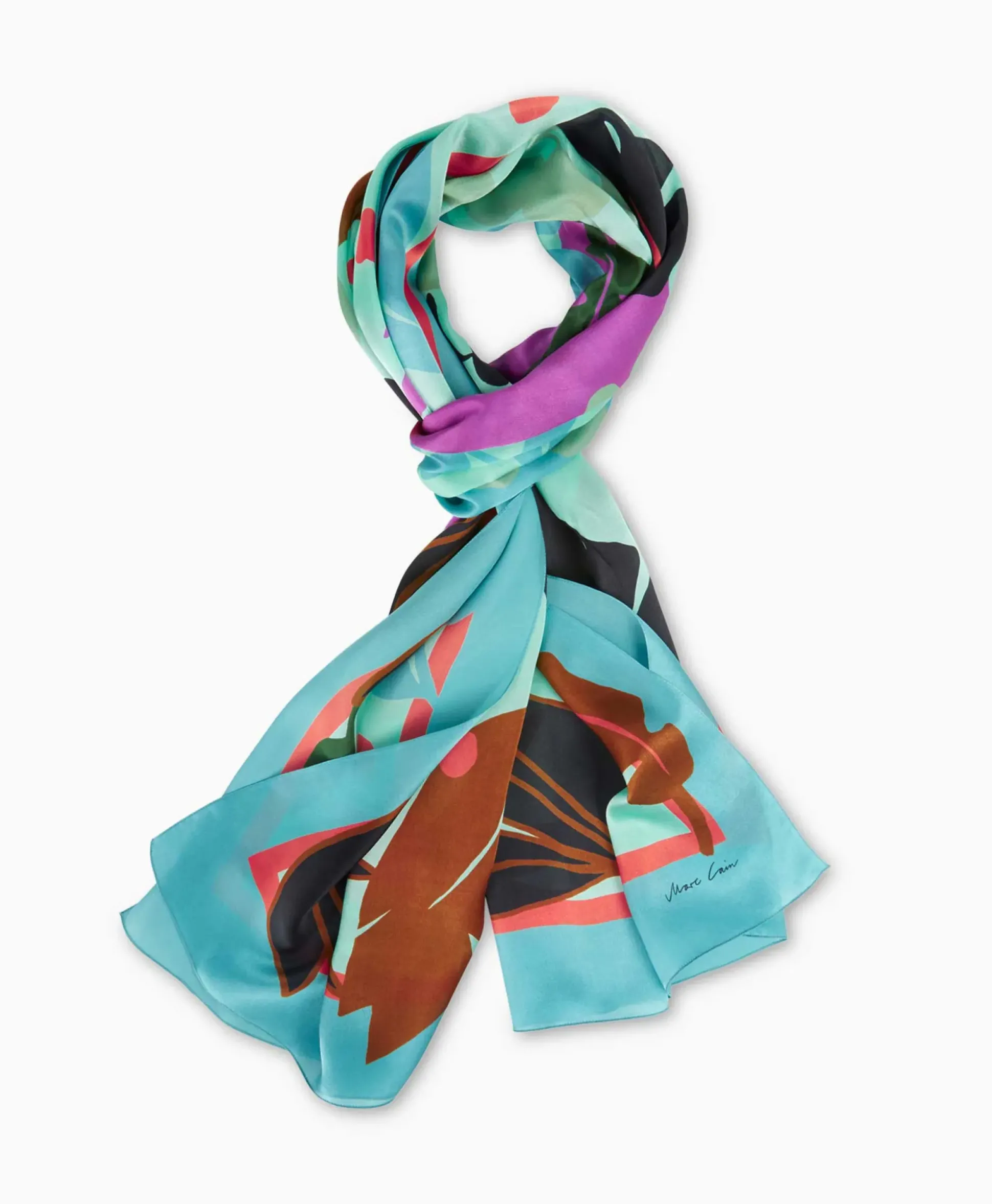 Marccain Collectie Shawl Wc B4.15 Z11 Turquoise