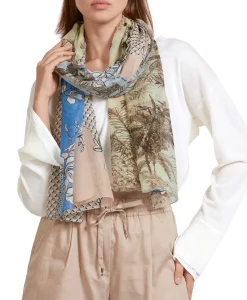 Marccain Collectie Sjaal Uc B4.15 Z08 Donker Groen