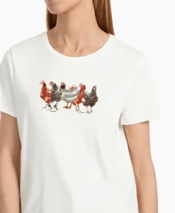 Marccain Collectie T-Shirt Vc 48.32 J66 Off White