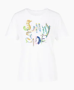 Marccain Collectie T-Shirt Wc 48.32 J73 Wit