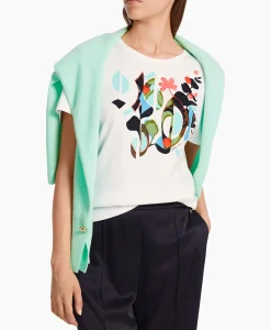 Marccain Collectie T-Shirt Wc 48.32 J06 Off White