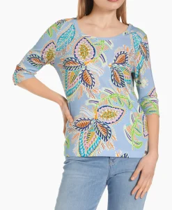 Marccain Collectie T-Shirt Wc 48.66 J47 Licht Blauw