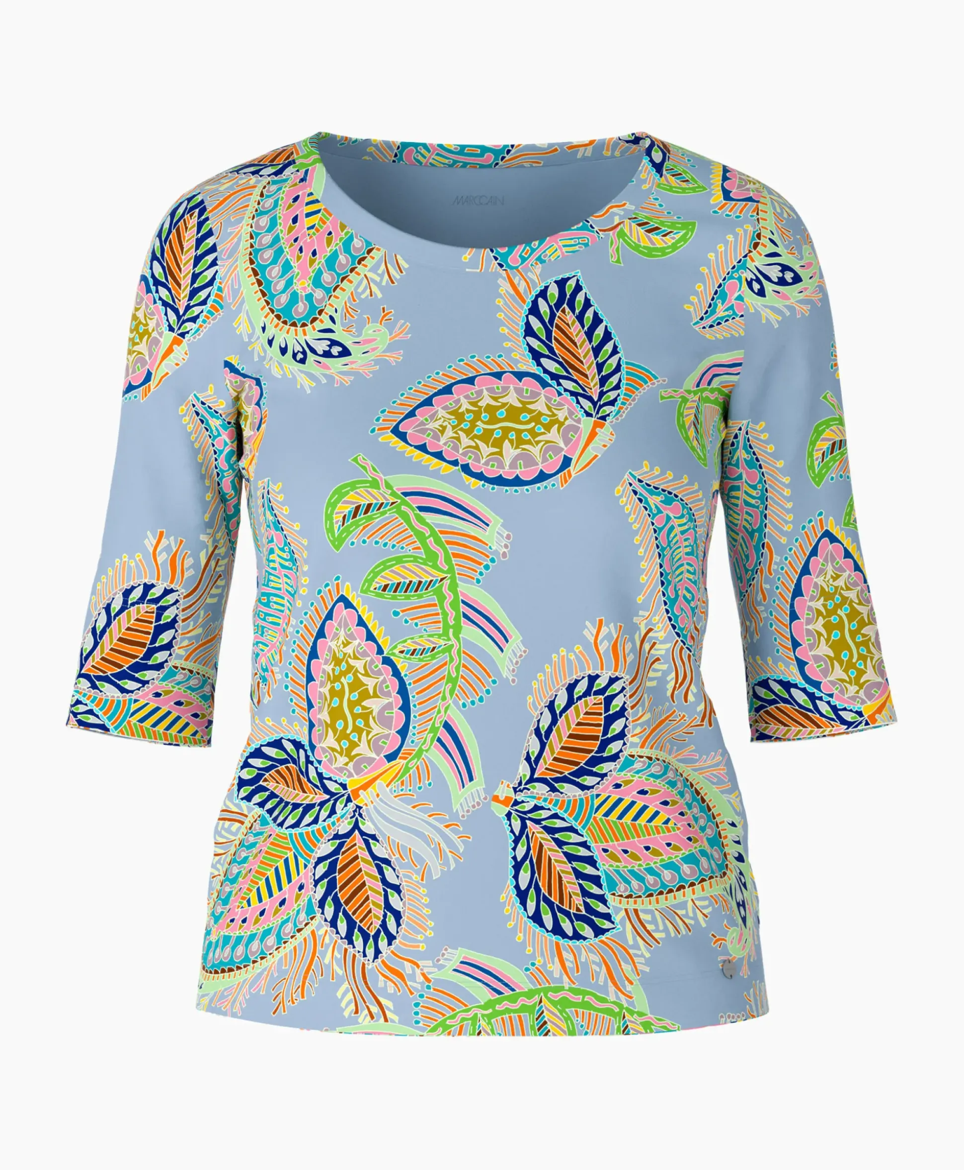 Marccain Collectie T-Shirt Wc 48.66 J47 Licht Blauw