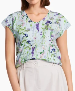 Marccain Collectie T-Shirt Wc 48.23 J19 Licht Blauw
