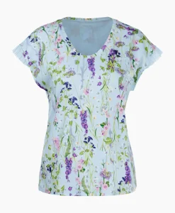 Marccain Collectie T-Shirt Wc 48.23 J19 Licht Blauw