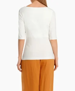 Marccain Collectie T-Shirt Wc 48.57 J33 Off White