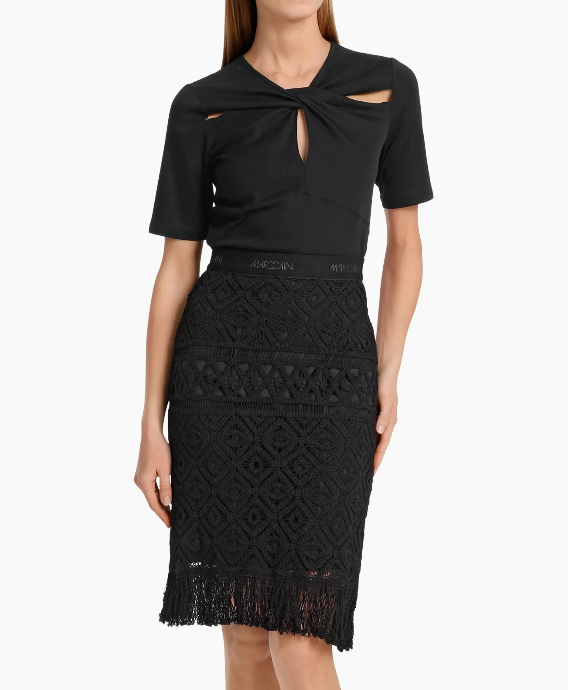 Marccain Collectie T-Shirt Wc 48.48 J14 Zwart