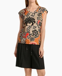 Marccain Collectie T-Shirt Wc 48.23 J49 Oranje