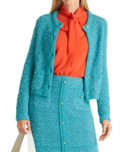 Marccain Collectie Vest Wc 39.03 M01 Turquoise