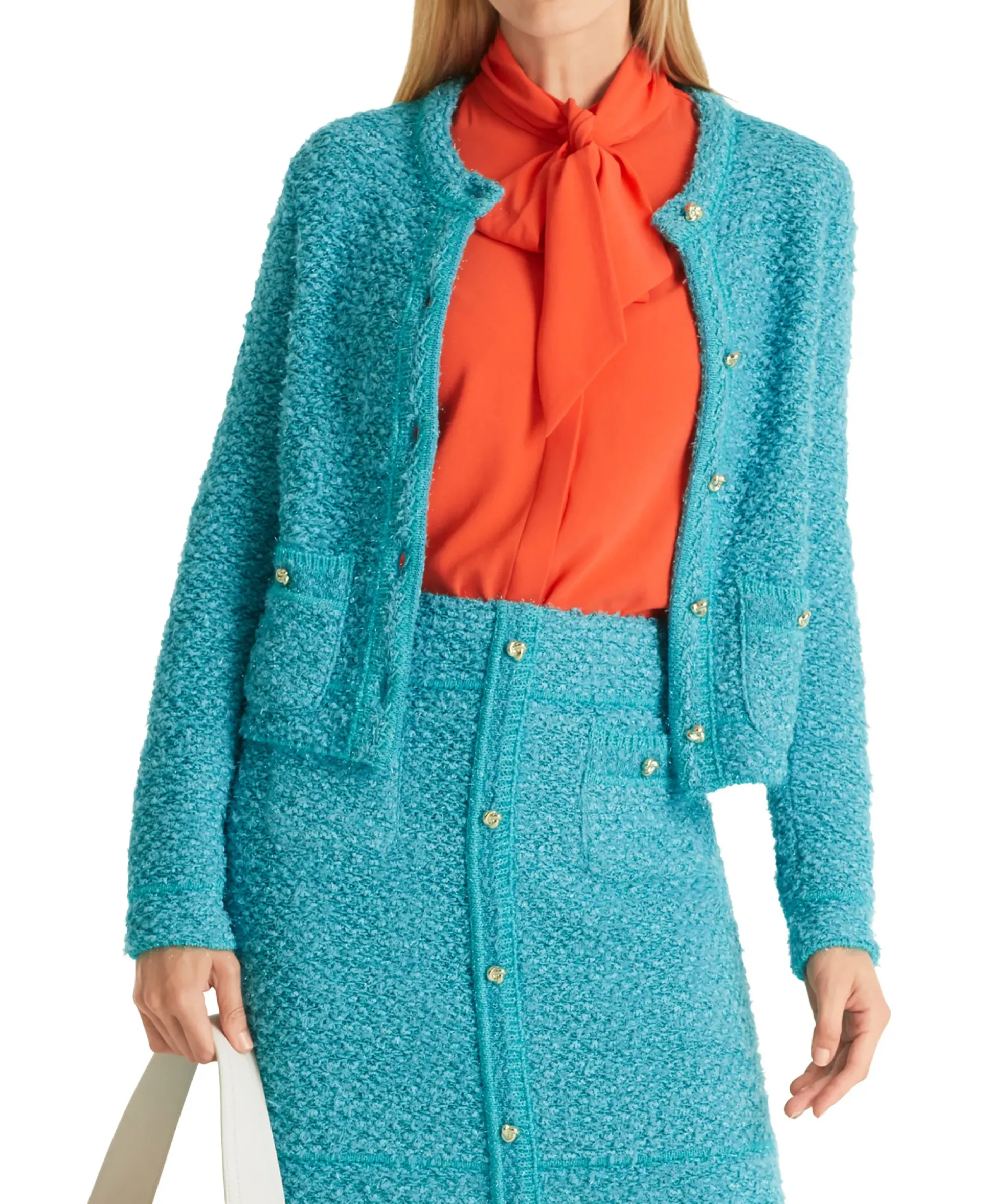 Marccain Collectie Vest Wc 39.03 M01 Turquoise